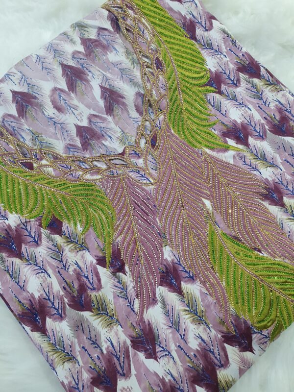 Mekhwar Violet/Lilas - Coupon de tissu – Image 2