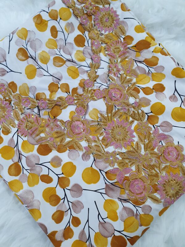 Mekhwar Jaune/Moutarde - Coupon de tissu – Image 2